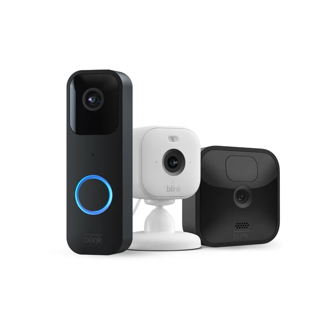 Blink Haussicherheitsstarterset 1 Auenkamera Akku Innenberwachung 1 Tr