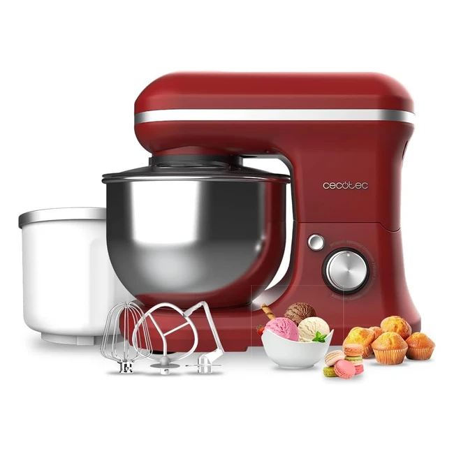 Batidora Amasadora Cecotec Cecomixer Merengue 5L 1200 Icecream Red