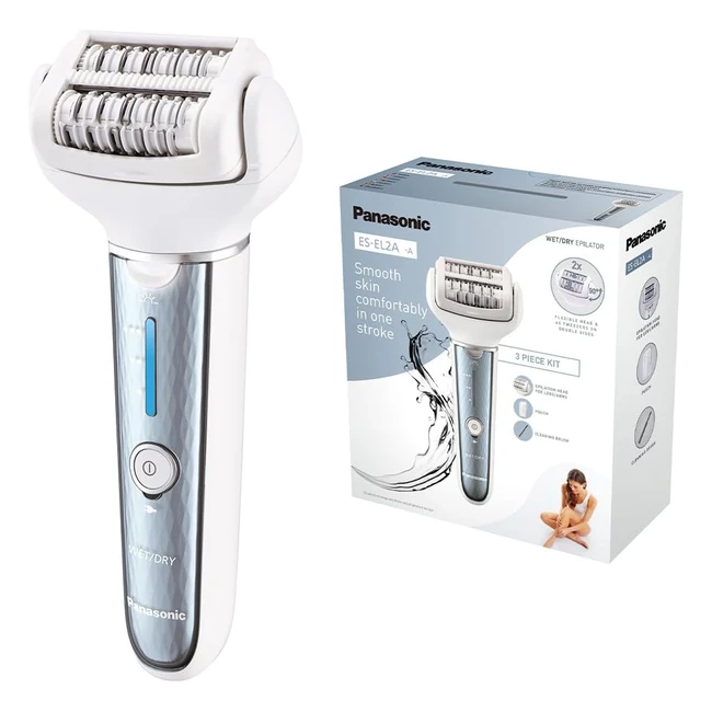 Epilatore Panasonic ES-EL2AA503 WetDry Ampia Testina Multidirezionale Flessibil