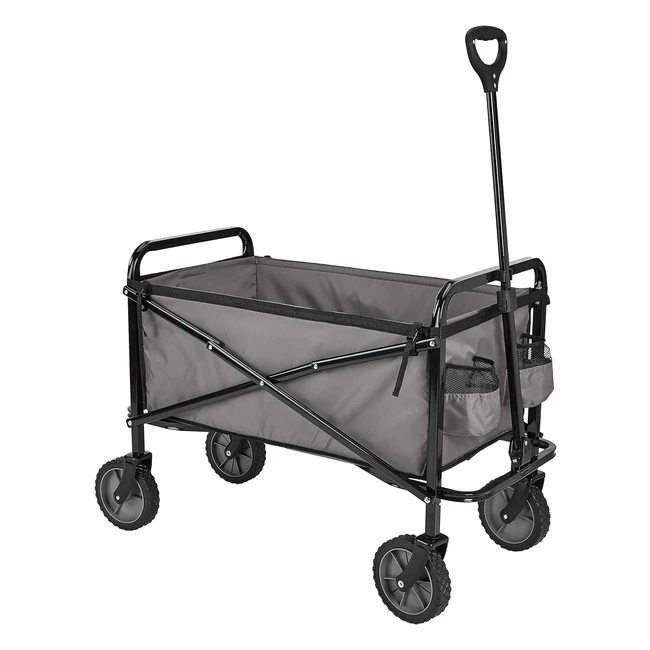 Amazon Basics Garden Tool Collection Collapsible Folding Wagon - Grey