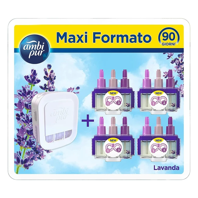 Ambi Pur 3Volution Profumatore per Ambienti Diffusore Elettrico  4 Ricariche La