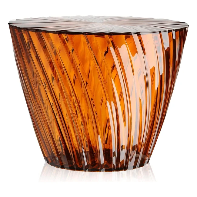 Tavolino Kartell Sparkle 8805 PMMA Naranja Amber - Design Tokujin Yoshioka