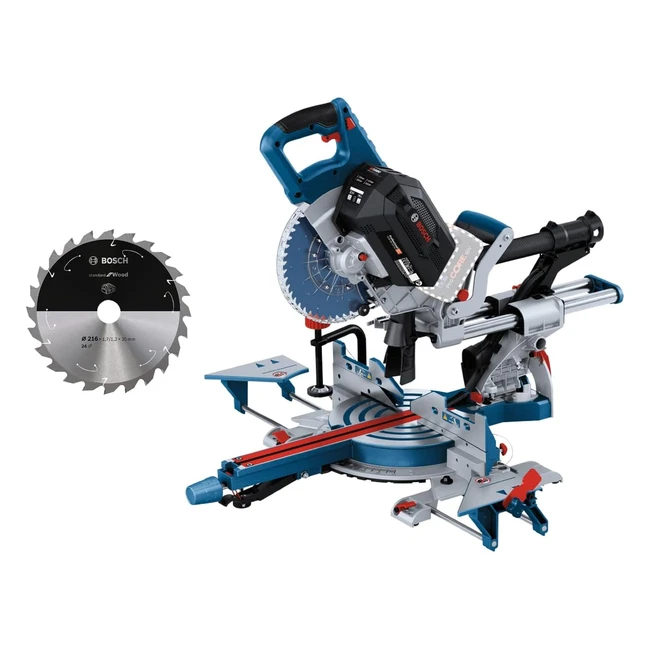 Sega Troncatrice Bosch Professional Biturbo GCM 18V216 DC Lama 216mm 1600W - 2x 