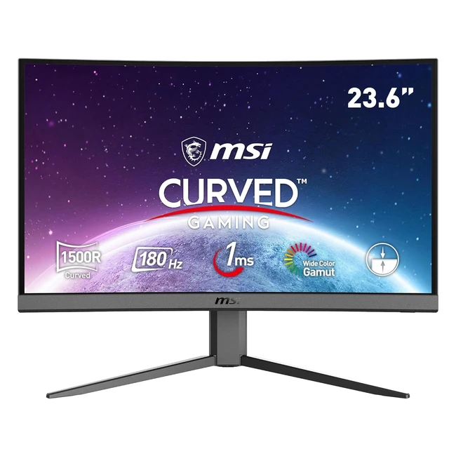 Monitor Curvo Gaming MSI G24C4 E2 236 FHD 1920 x 1080 VA 180Hz 1ms Negro