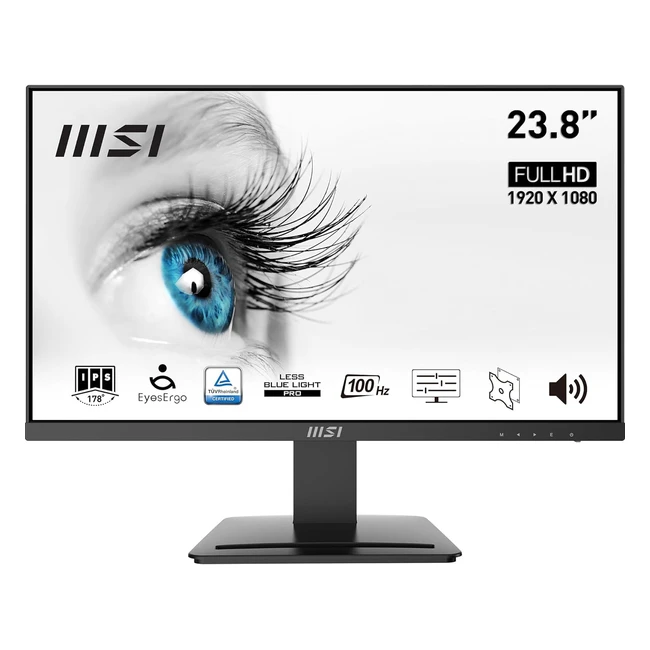 Monitor MSI Pro MP243X 238 FHD 1920 x 1080 100 Hz IPS Plano Antiglare 169 300 n