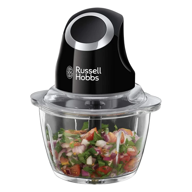 Russell Hobbs Tritatutto Elettrico Mini Nero 500ml - Mixer Tritatutto per Verdur