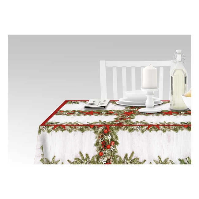 Tovaglia Cucina Digitale 100 Made in Italy Antiscivolo Natale Roaschia 140x240