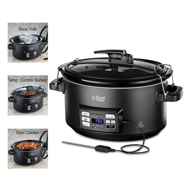 Russell Hobbs 3in1 Multifunktionskocher Sous Vide Kocher Schongarer Schmortopf m