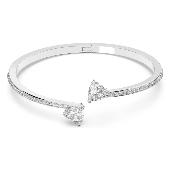 Swarovski Attract Soul Armband Herz Weiß Rhodiumplattiert - Nr. 12345 - Strahlende Eleganz