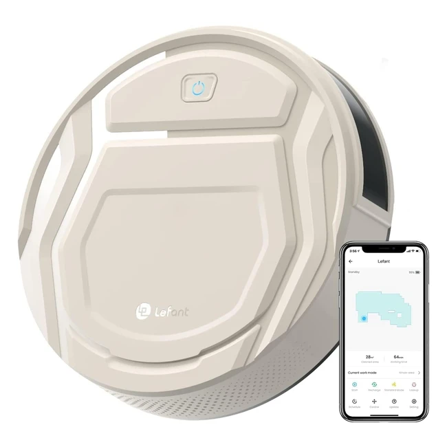 Robot Aspirapolvere Lefant M210Pro 2200pa WiFi Alexa - Ideale per Peli Animali D