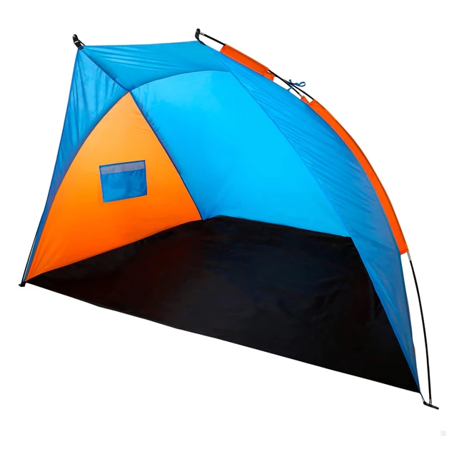 Tenda Paravento Beach Aktive 62137 Blu e Arancione 200x125x120 cm