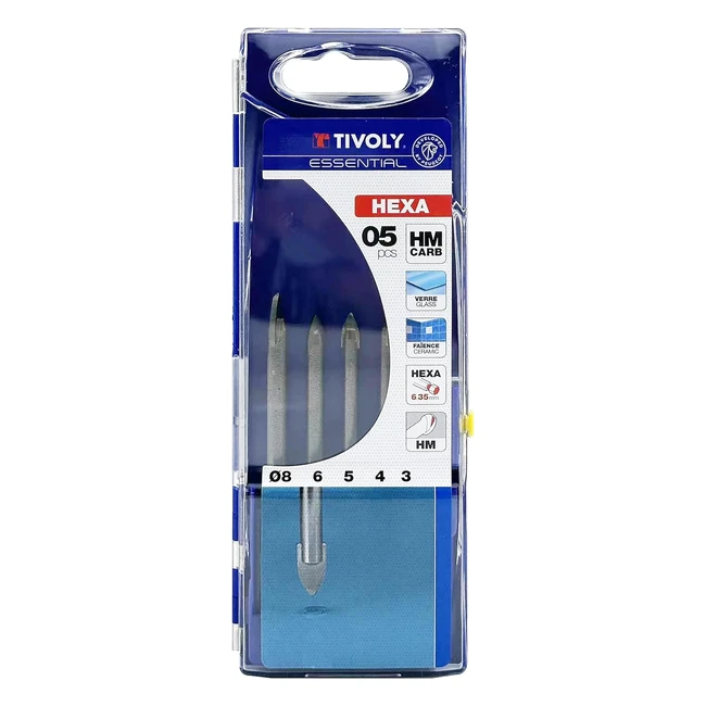 Coffrets 5 Forets Verre Technic Tivoly 12000770001 Hexa 3 4 5 6 8mm