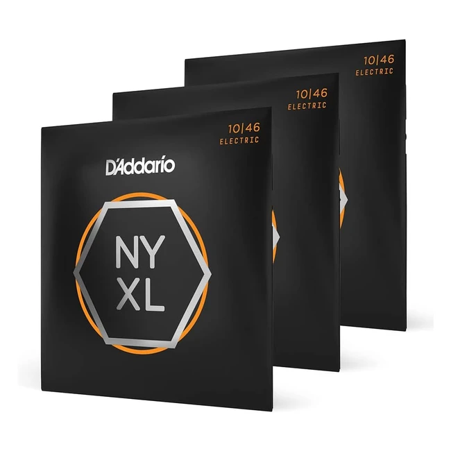 DAddario NYXL1046P Electric Guitar Strings 3-Pack - Unrivaled Strength  Tuning