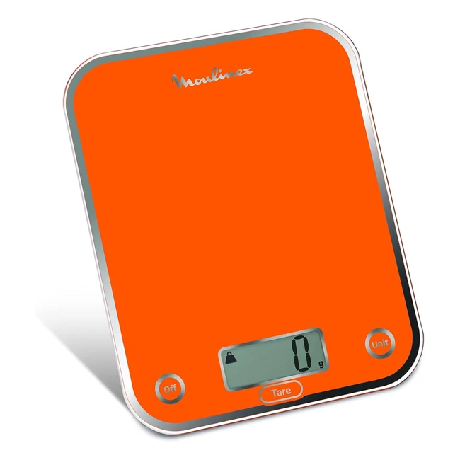 Bilancia da cucina Moulinex BN5001 Optiss vetro temperato arancione