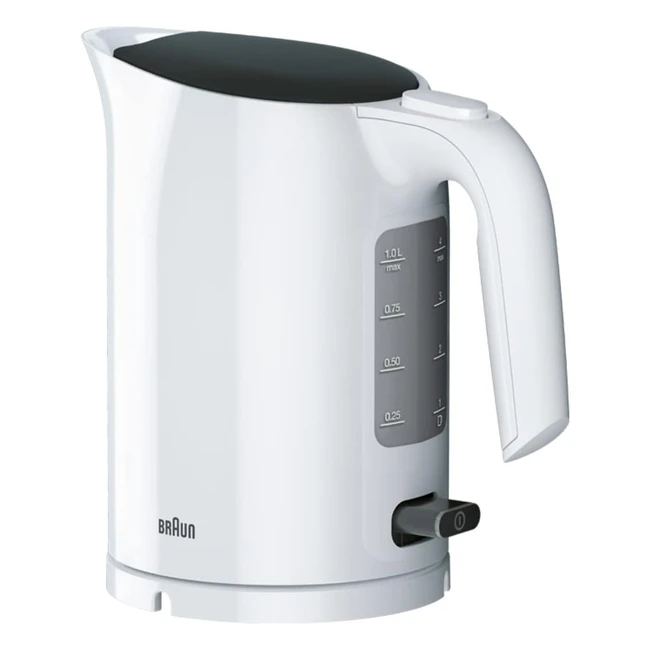 Braun WK 3000 WH Wasserkocher 10L 2200W Schnellkochsystem Antikalkfilter