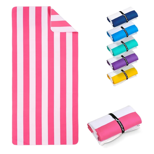 Telo Mare Microfibra FitFlip XXL 100 Riciclato - Leggero e Asciugatura Rapida