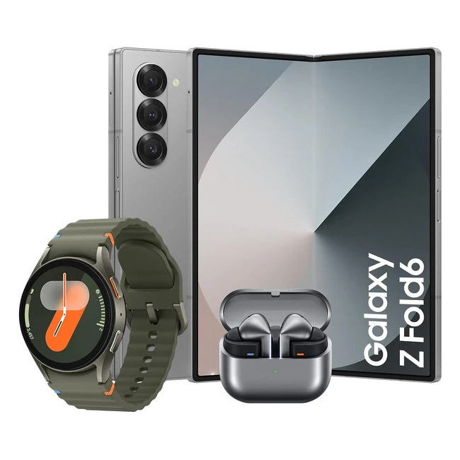 Samsung Galaxy Z Fold6 256GB Gris - Galaxy Watch7 44mm - Galaxy Buds3 Pro